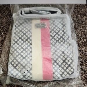 Stylish Gray and Pink Kate Spade Crossbody